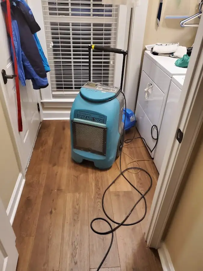 Commercial dehumidifier deployed for Crawl Space Restoration in DeKalb