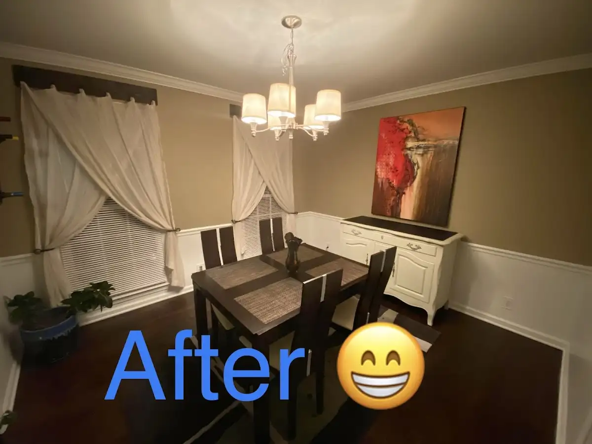 Professional dining room restoration after water damage in DeKalb